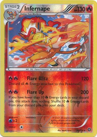 Steam Siege - 020/114 - Infernape - Reverse Holo