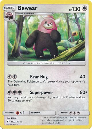 Sun & Moon - 112/149 - Bewear