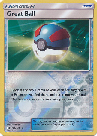 Sun & Moon - 119/149 - Great Ball - Reverse Holo