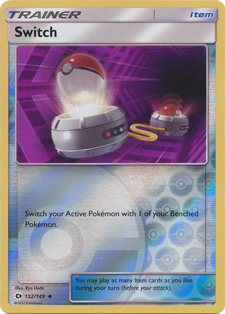 Sun & Moon - 132/149 - Switch - Reverse Holo