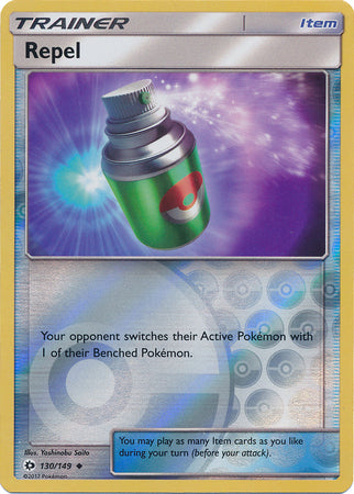 Sun & Moon - 130/149 - Repel - Reverse Holo
