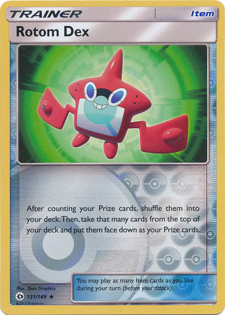 Sun & Moon - 131/149 - Rotom Dex - Reverse Holo