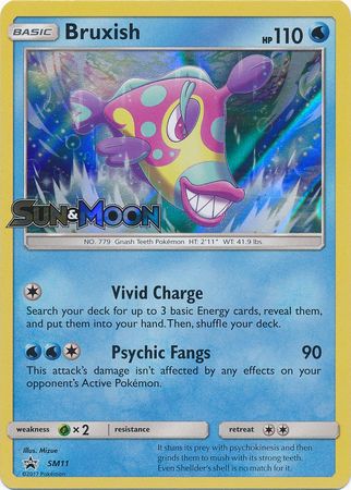 Black Star Promos - SM11 - Bruxish - Pre-Release Holo
