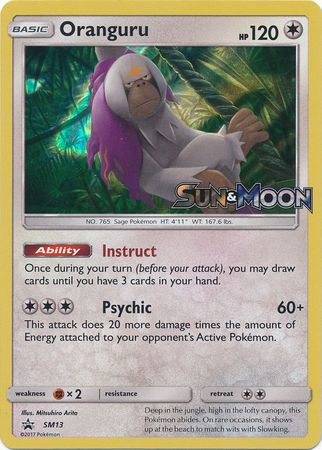 Black Star Promos - SM13 - Oranguru - Pre-Release Holo