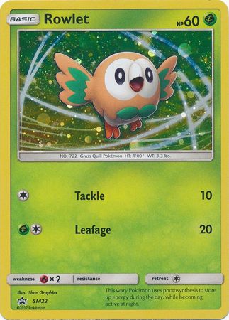 Black Star Promos - SM22 - Rowlet - Holo