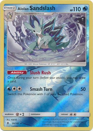 Guardians Rising - 020/145 - Alolan Sandslash - Reverse Holo