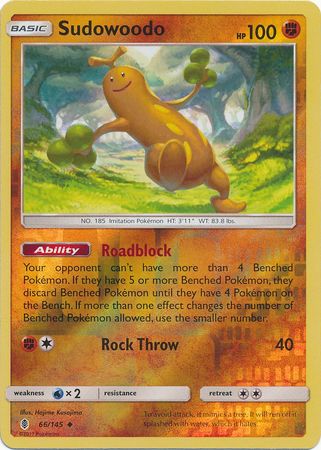Guardians Rising - 066/145 - Sudowoodo - Reverse Holo