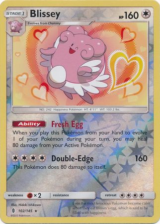 Guardians Rising - 102/145 - Blissey - Reverse Holo