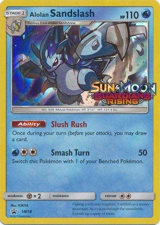 Black Star Promos - SM18 - Alolan Sandslash - Pre-Release Holo