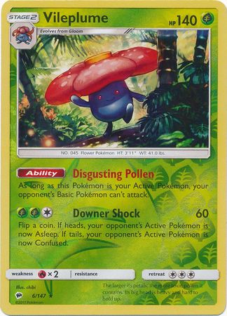 Burning Shadows - 006/147 - Vileplume - Reverse Holo