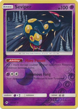 Burning Shadows - 050/147 - Seviper - Reverse Holo