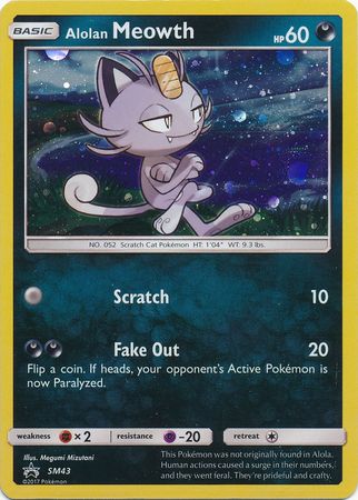 Black Star Promos - SM43 - Alolan Meowth - Holo