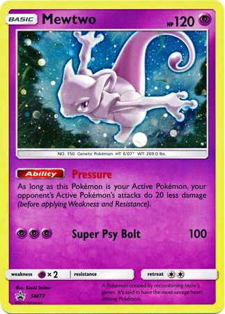 Black Star Promos - SM77 - Mewtwo - Holo