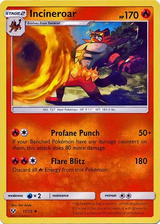 Shining Legends - 017/073 - Incineroar
