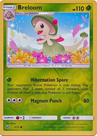 Shining Legends - 005/073 - Breloom - Reverse Holo