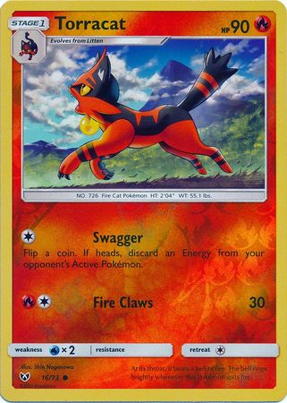 Shining Legends - 016/073 - Torracat - Reverse Holo