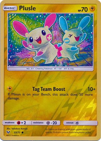 Shining Legends - 033/073 - Plusle - Reverse Holo