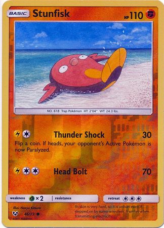 Shining Legends - 046/073 - Stunfisk - Reverse Holo