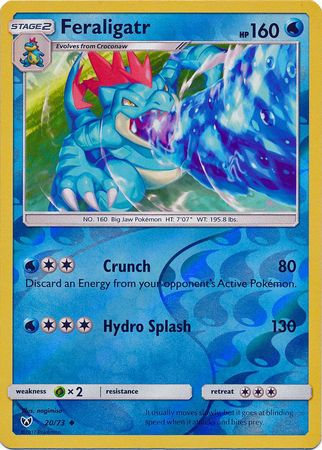 Shining Legends - 020/073 - Feraligatr - Reverse Holo