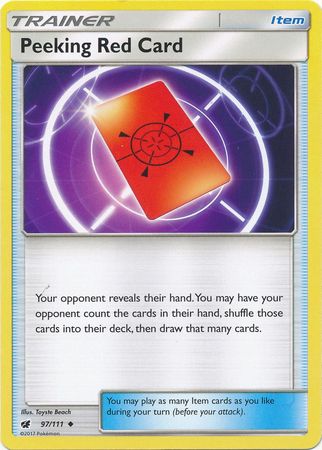 Crimson Invasion - 097/111 - Peeking Red Card