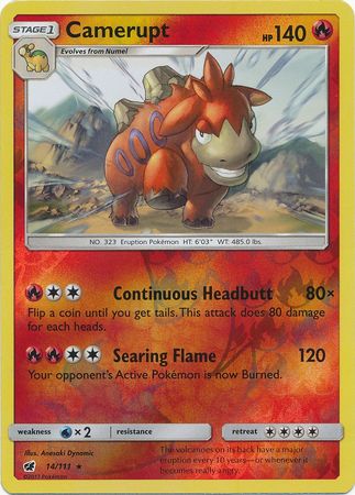 Crimson Invasion - 014/111 - Camerupt - Reverse Holo