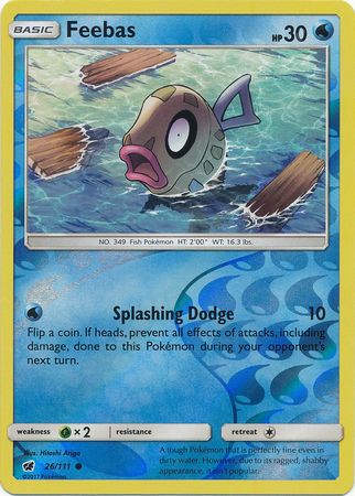 Crimson Invasion - 026/111 - Feebas - Reverse Holo