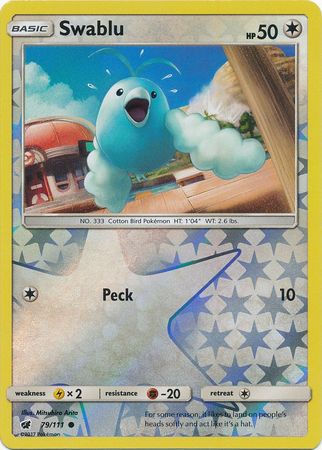 Crimson Invasion - 079/111 - Swablu - Reverse Holo