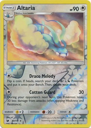 Crimson Invasion - 080/111 - Altaria - Reverse Holo