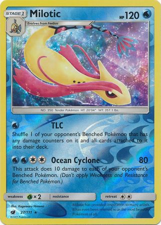 Crimson Invasion - 027/111 - Milotic - Reverse Holo