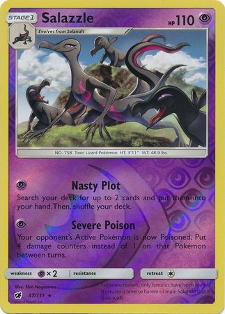 Crimson Invasion - 047/111 - Salazzle - Reverse Holo