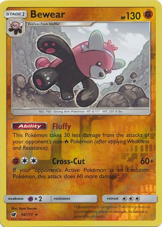 Crimson Invasion - 056/111 - Bewear - Reverse Holo