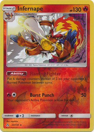 Ultra Prism - 023/156 - Infernape - Reverse Holo