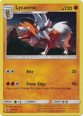 Black Star Promos - SM105 - Lycanroc - Holo