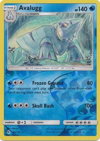 Forbidden Light - 030/131 - Avalugg - Reverse Holo