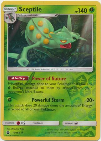 Celestial Storm - 010/168 - Sceptile - Reverse Holo