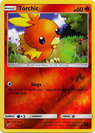 Dragon Majesty - 004/070 - Torchic - Reverse Holo
