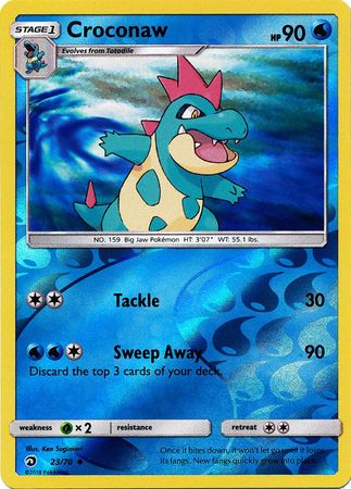 Dragon Majesty - 023/070 - Croconaw - Reverse Holo