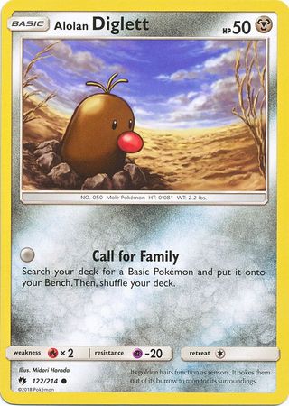 Lost Thunder - 122/214 - Alolan Diglett