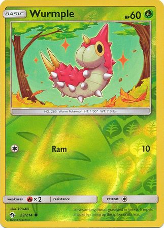 Lost Thunder - 023/214 - Wurmple - Reverse Holo