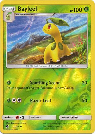 Lost Thunder - 007/214 - Bayleef - Reverse Holo