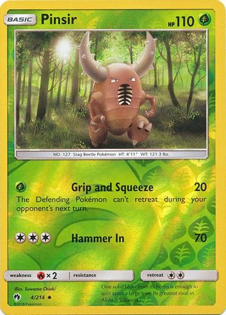 Lost Thunder - 004/214 - Pinsir - Reverse Holo