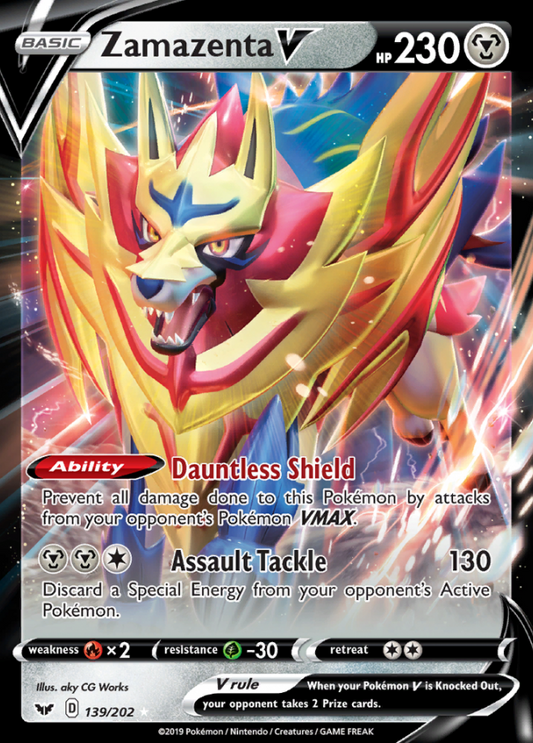 Sword & Shield - 139/202 - Zamazenta V