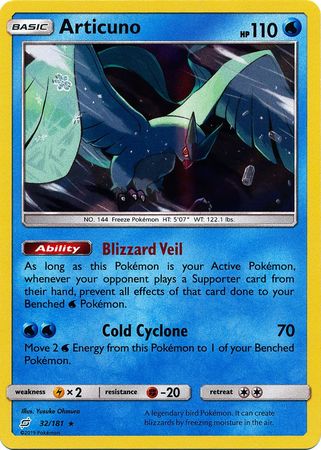 Team Up - 032/181 - Articuno - Holo