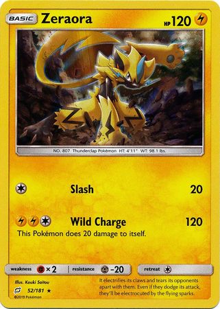 Team Up - 052/181 - Zeraora - Holo
