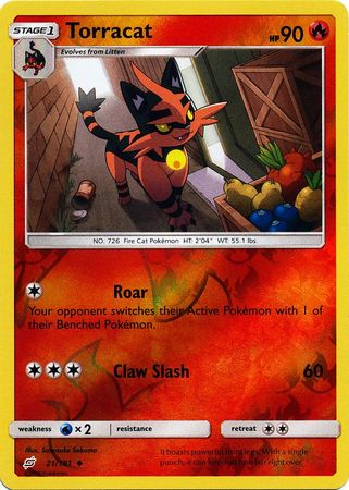 Team Up - 021/181 - Torracat - Reverse Holo