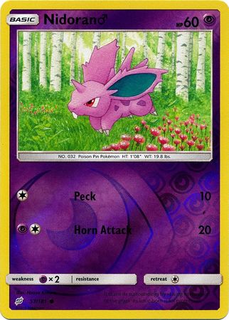Team Up - 057/181 - Nidoran ♂ - Reverse Holo