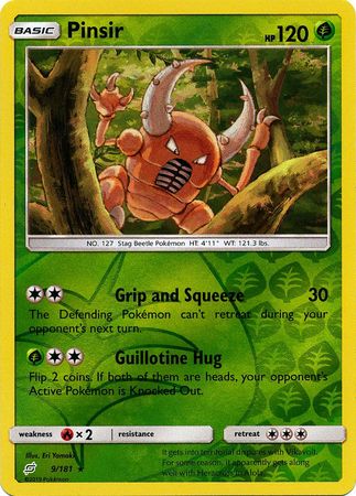 Team Up - 009/181 - Pinsir - Reverse Holo