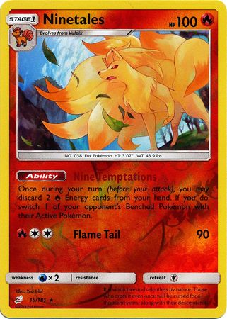 Team Up - 016/181 - Ninetales - Reverse Holo