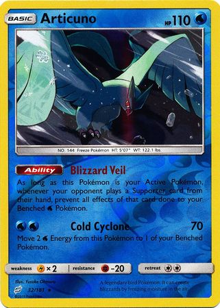 Team Up - 032/181 - Articuno - Reverse Holo