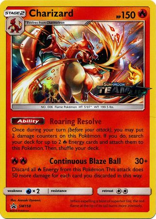 Black Star Promos - SM158 - Charizard - Pre-Release Holo